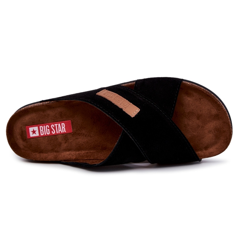 Pantuflas Hombre Cómodas Big Star JJ176005 Negro 1 Pantuflas Hombre Cómodas Big Star JJ176005 Negro 1