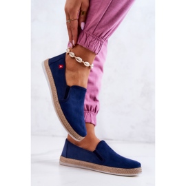 Alpargatas Mujer Slip-On Big Star JJ276003 Azul Marino 3