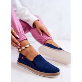 Alpargatas Mujer Slip-On Big Star JJ276003 Azul Marino 6