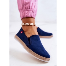 Alpargatas Mujer Slip-On Big Star JJ276003 Azul Marino 2