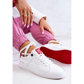 Deportivas de Piel Big Star JJ274212 Blanco y Rojo 7