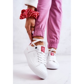 Deportivas de Piel Big Star JJ274212 Blanco y Rojo 1