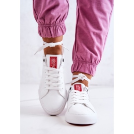 Deportivas de Piel Big Star JJ274212 Blanco y Rojo 5