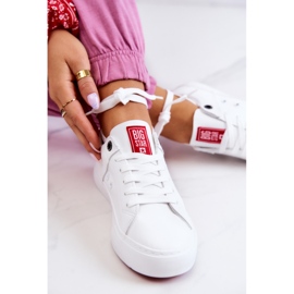 Deportivas de Piel Big Star JJ274212 Blanco y Rojo 8