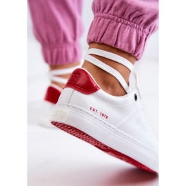 Deportivas de Piel Big Star JJ274212 Blanco y Rojo 3