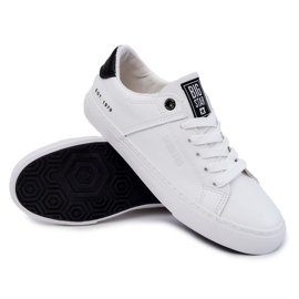 Sneakers de Hombre en Piel Big Star JJ174105 Blanco y Negro 6
