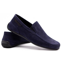 Polbut Mocasines hombre piel 2105 azul marino 3