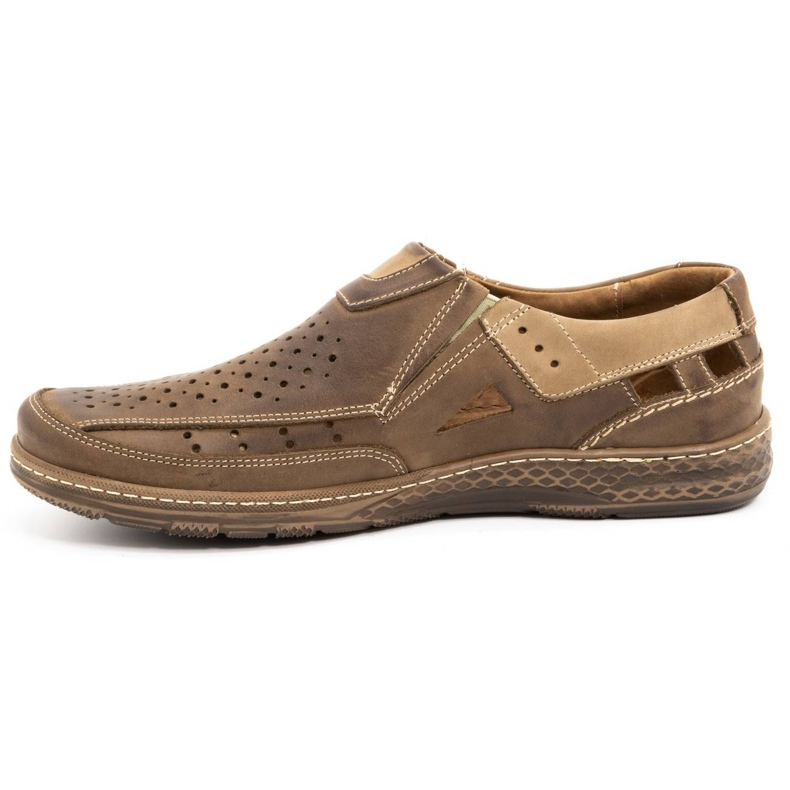 Olivier 893MP mocasines de piel marrón para hombre 1