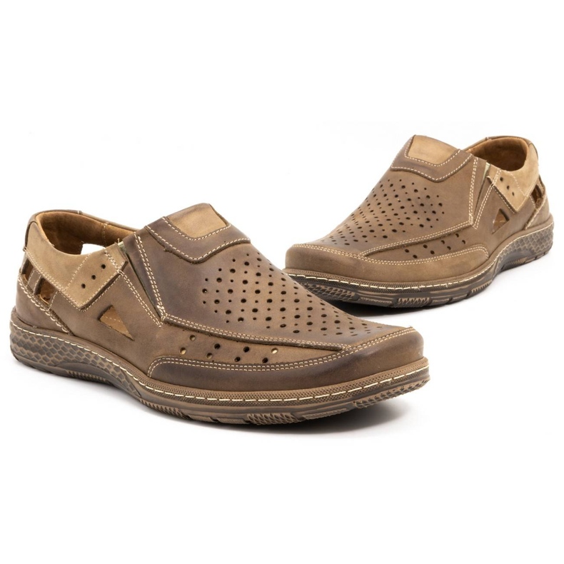 Olivier 893MP mocasines de piel marrón para hombre 4