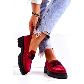 PL5 Mocasines De Ante Con Decoración La.Fi Fucsia Laurene rojo rosa azul 3