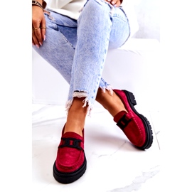 PL5 Mocasines De Ante Con Decoración La.Fi Fucsia Laurene rojo rosa azul 4