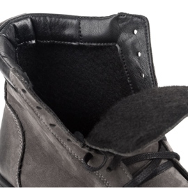 Vinceza Botas con cordones y protector gris 9