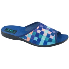 Pantuflas Mujer Adanex 27268 SAK1 púrpura azul marino azul naranja 1