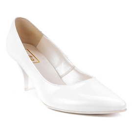 Zapatos De Salón Filippo 2161 Lacado Blanco 1