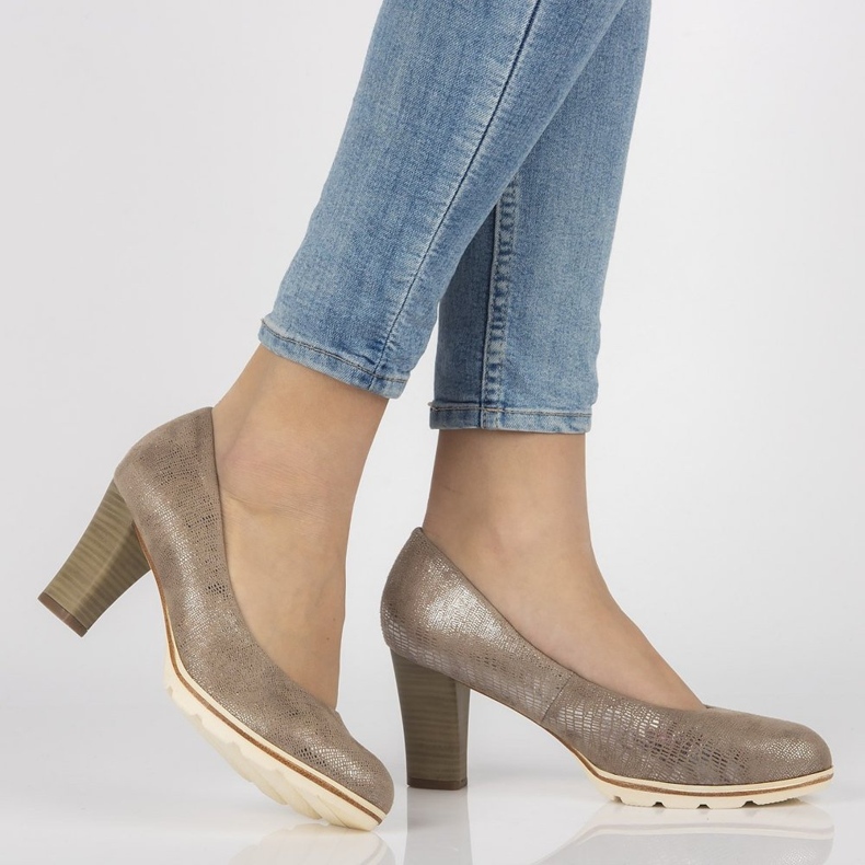 Filippo DP172 / 18 Br zapatos de salón marrones beige marrón 2