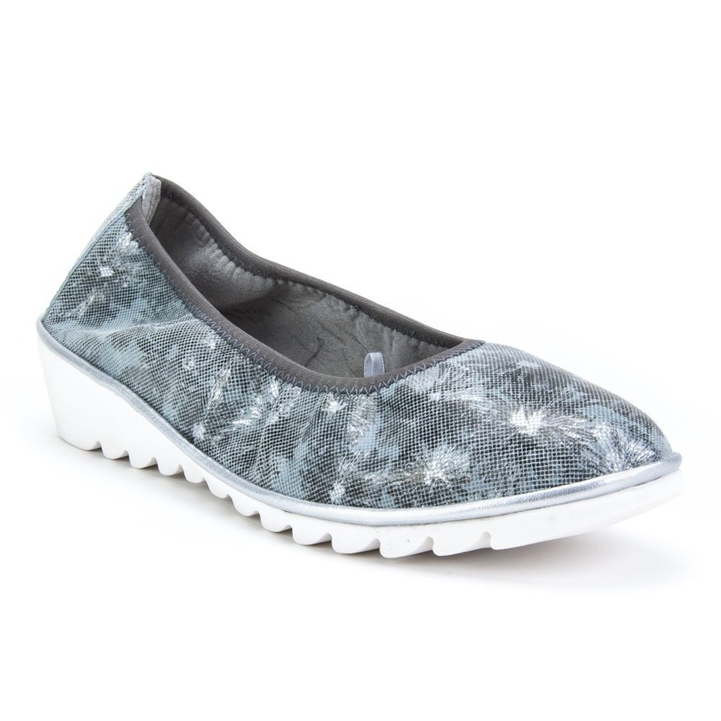 Zapatos de cuero Filippo DP046 / 18 Gr Fl gris azul 1