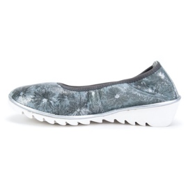 Zapatos de cuero Filippo DP046 / 18 Gr Fl gris azul 2