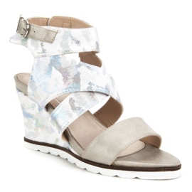 Sandalias Filippo DS175/18 Sl plata gris multicolor 2 Sandalias Filippo DS175/18 Sl plata gris multicolor 2