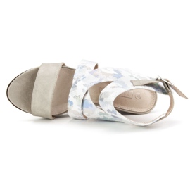 Sandalias Filippo DS175/18 Sl plata gris multicolor 5