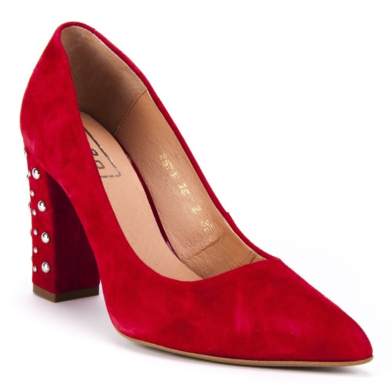 Zapatos de salón Filippo 2571 / J Terciopelo Rojo 1