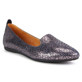 Bailarina Lordsy Filippo H30-324 azul marino plata 1