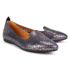 Bailarina Lordsy Filippo H30-324 azul marino plata 2