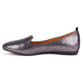 Bailarina Lordsy Filippo H30-324 azul marino plata 6