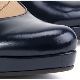 Zapatos De Salón Filippo 747 Azul Marino 4