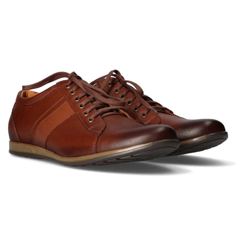 Zapatos de piel Filippo 2063 marrón claro 2