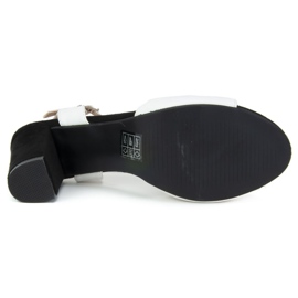 Filippo DS772 / 19 Wh Bk sandalias blancas blanco negro 5