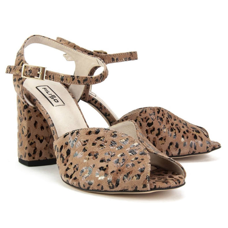 Sandalias Filippo 1449 Panterka beige 2