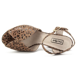 Sandalias Filippo 1449 Panterka beige 6