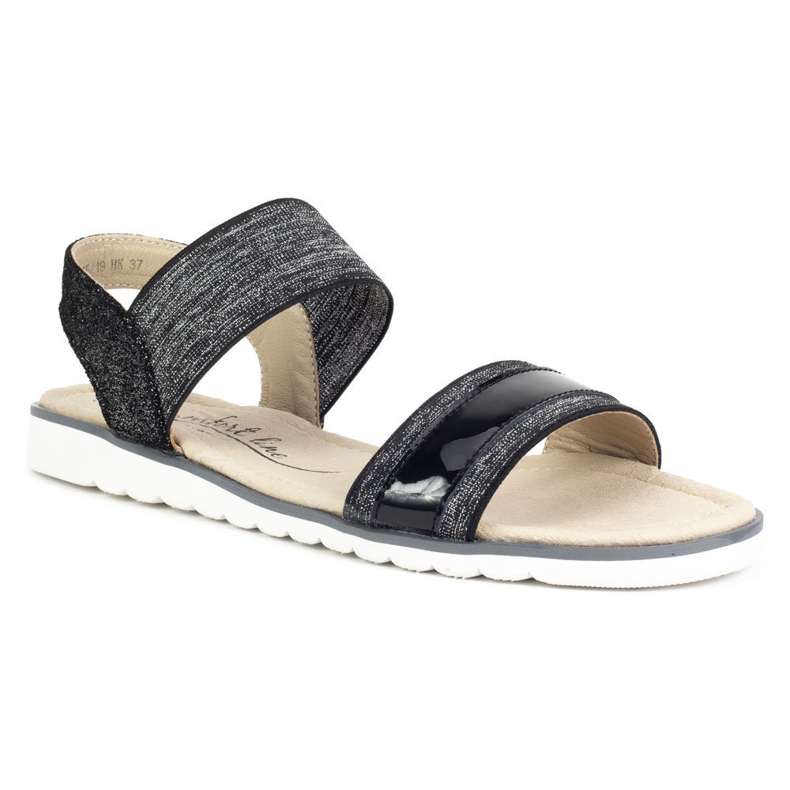 Sandalias de piel Filippo DS755/19 Bk negro 1
