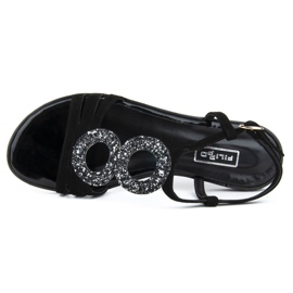 Sandalias Filippo 1453N ante negro 6