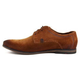 Zapatos de piel Filippo 239 terciopelo rojo marrón 4