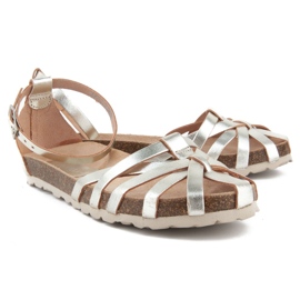 Sandalias Filippo Villa-011 Cristal Platino plata 2