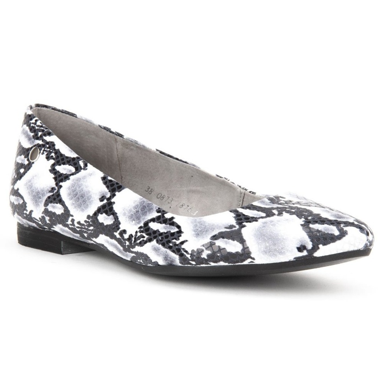 Zapatos Filippo 00873-62/00-5 Serpiente Blanco y Negro gris 1