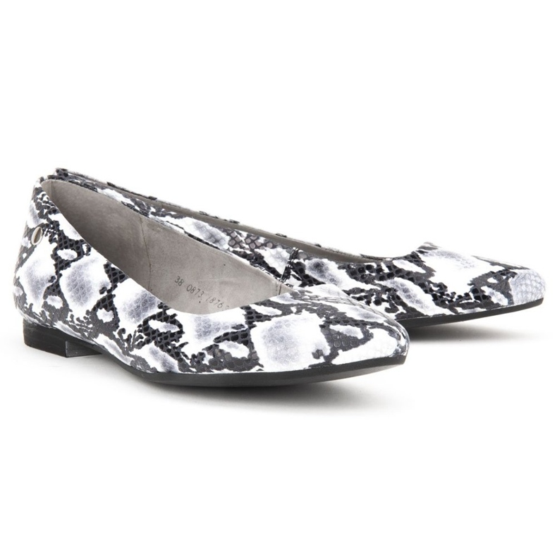 Zapatos Filippo 00873-62/00-5 Serpiente Blanco y Negro gris 2