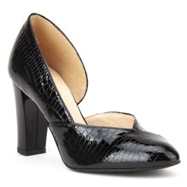 Zapatos De Salón Filippo F280 Cocodrilo Negro 1