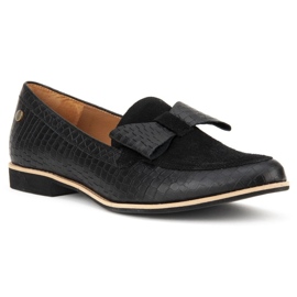 Filippo 04099-61 / 00-1 Zapatos de cocodrilo negro 1