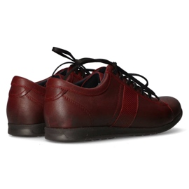 Zapatos de piel Filippo 2063 burdeos rojo 7