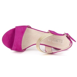 Sandalias tacón Filippo DS817/20 Fh rosa rosado 4