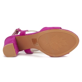 Sandalias tacón Filippo DS817/20 Fh rosa rosado 5