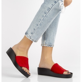 Babuchas de piel Filippo DK1220/20 Rd rojo 1