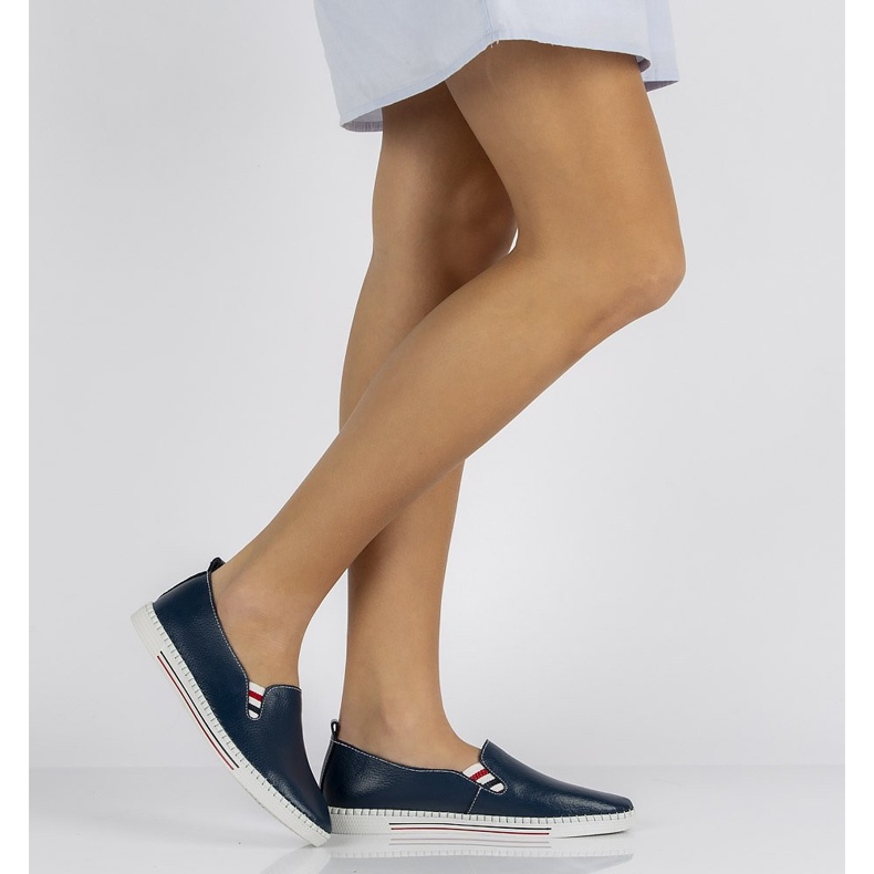 Zapatos de piel FILIPPO DP066/20 Nv azul marino 2