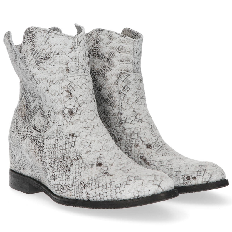 Botas Filippo 30048 Terciopelo Caimán gris 2