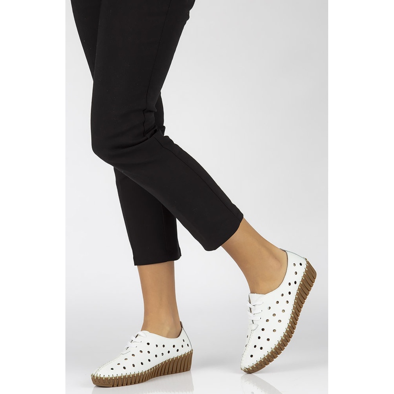 Zapatos de cuero Filippo DP1230/20 Wh blanco 1