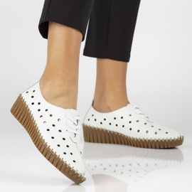 Zapatos de cuero Filippo DP1230/20 Wh blanco 3