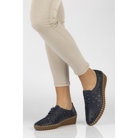 Zapatos de piel Filippo DP1230/20 Nv azul marino 1