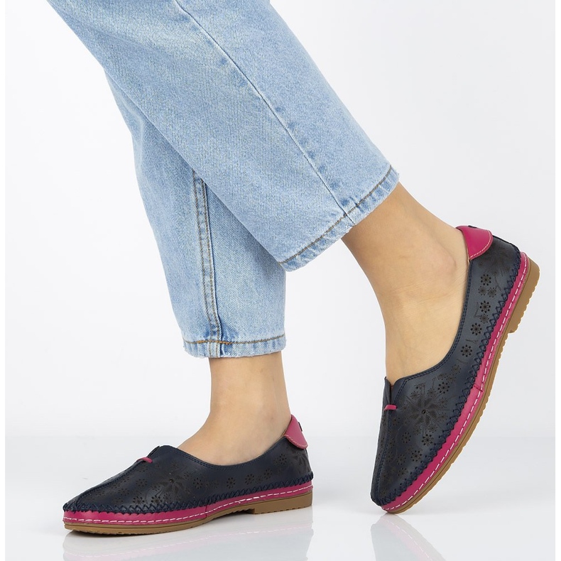 Zapatos de piel Filippo DP1224/20 Nv azul marino 1